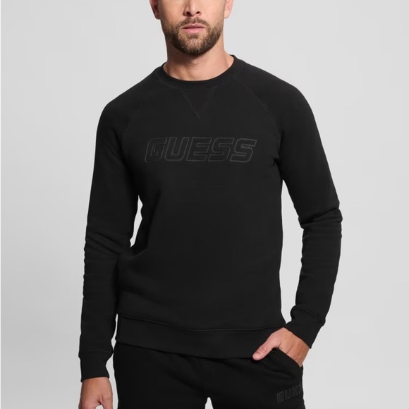 Guess Eco Aldwin Crewneck Sweatshirt - Picture 1 of 8